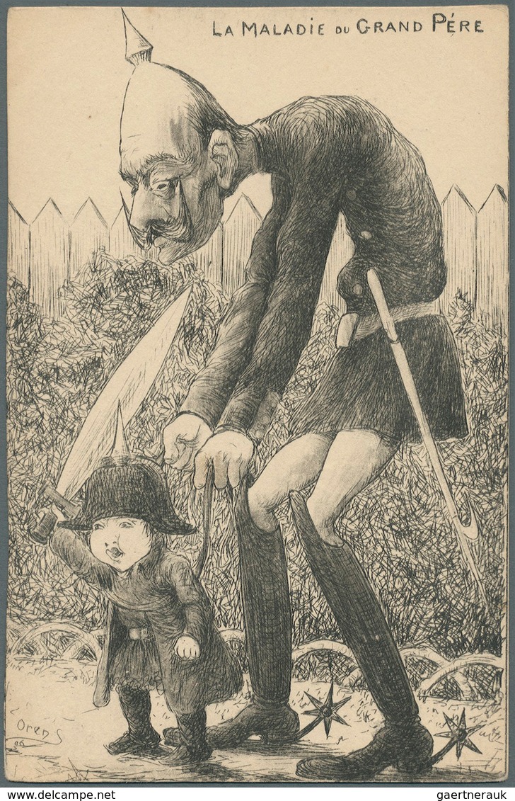 Ansichtskarten: Künstler / Artists: Orens Denizard, Le Burin Satirique, 1906, Insgesamt 10 Karten (N - Ohne Zuordnung