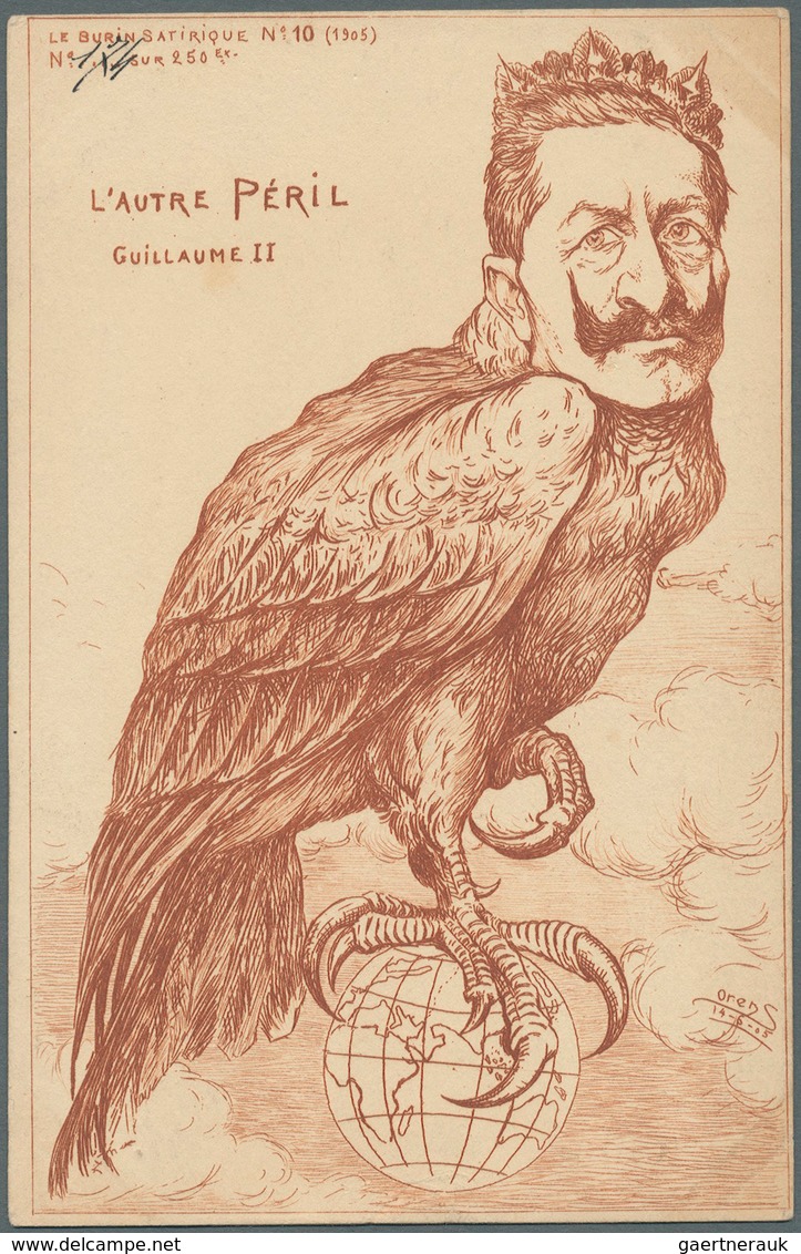 Ansichtskarten: Künstler / Artists: Orens Denizard, Le Burin Satirique, 1905, 10 Verschiedene Karten - Non Classés