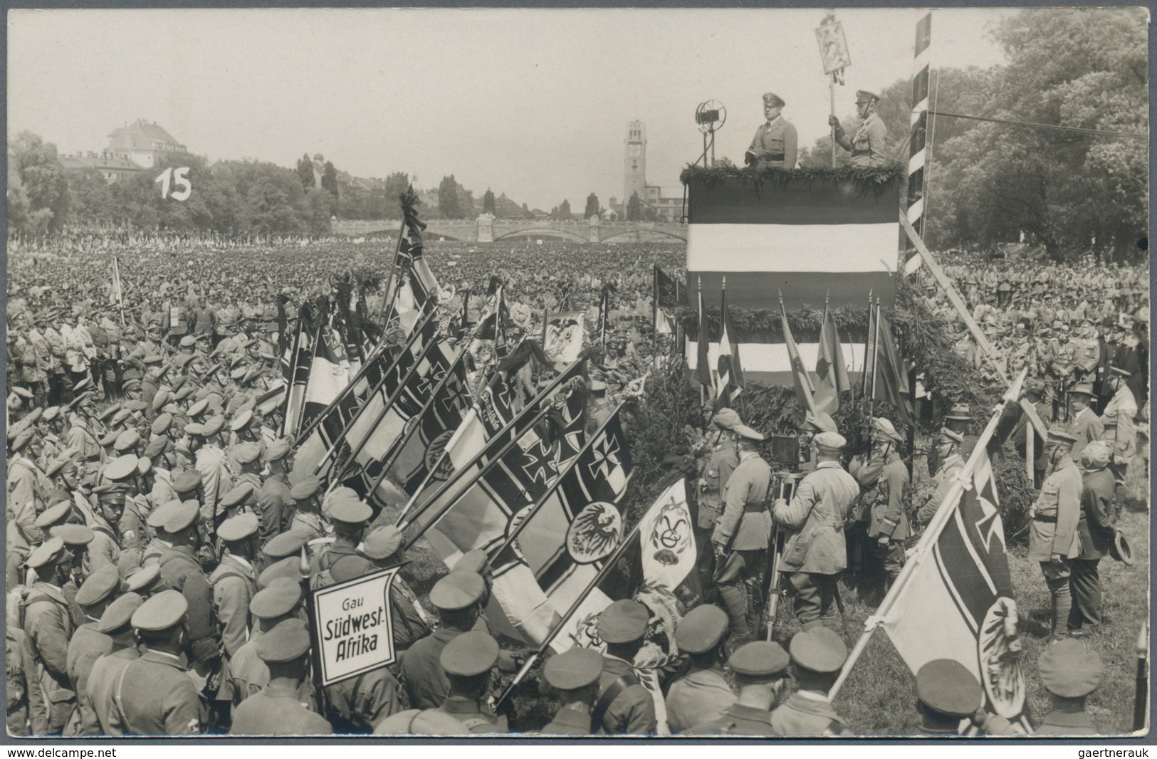 Ansichtskarten: Politik / Politics: DEUTSCHES REICH 1929, 10. Reichs-Frontsoldatentag 2.6.1929 Münch - People