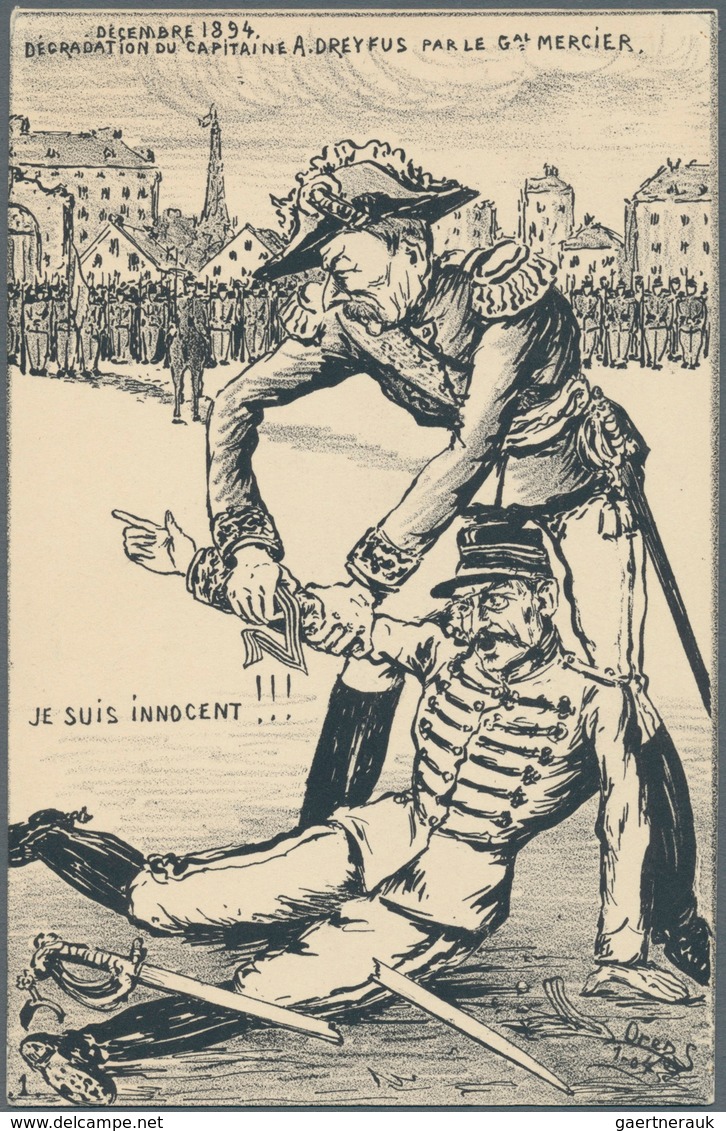 Ansichtskarten: Politik / Politics: Orens, 1904: Zwei Verschiedene Serien Zu 6 Karten Zur Dreyfus- A - Persönlichkeiten