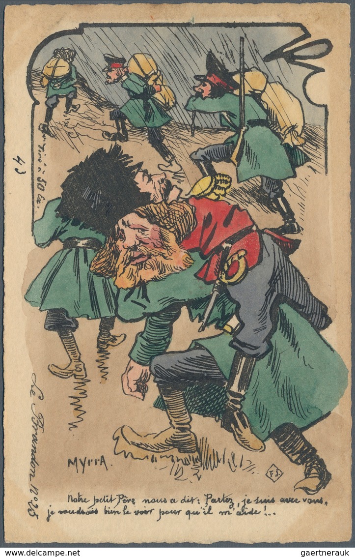 Ansichtskarten: Politik / Politics: RUSSLAND, Ca. 1904 Französische Karikatur Aus Der Serie "Le Bran - People