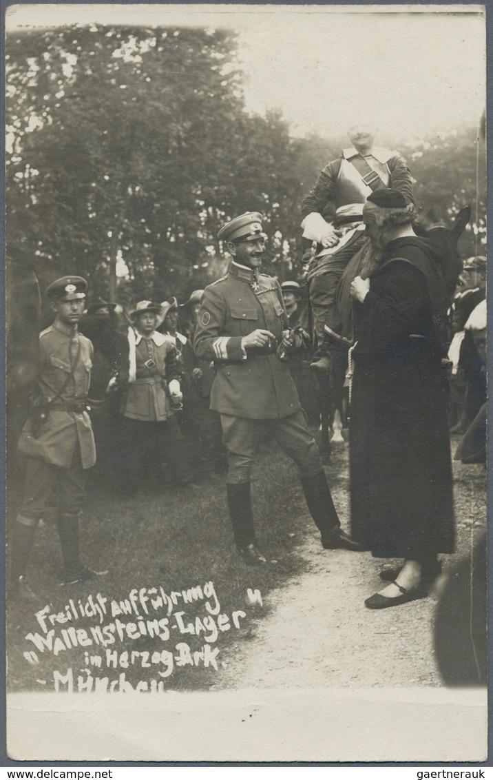 Ansichtskarten: Propaganda: 1919, Franz Ritter Von Epp, Echtfotokarte Von Der Freilichtaufführung "W - Partis Politiques & élections