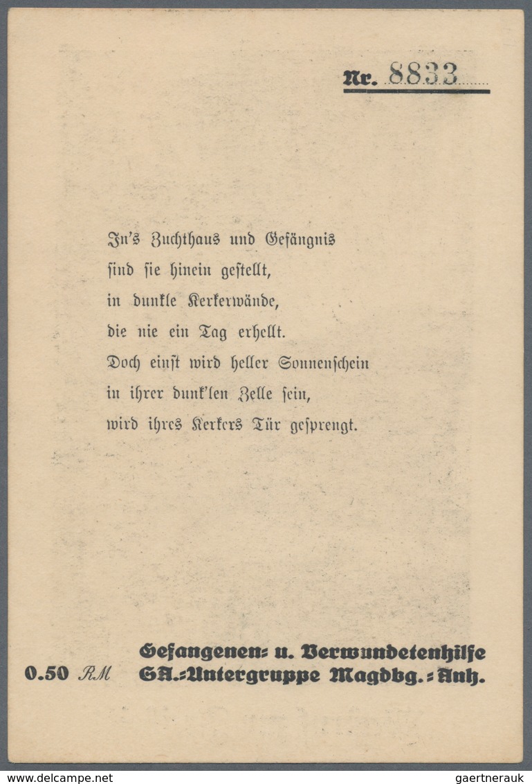 Ansichtskarten: Propaganda: 1924 "Ins Zuchthaus Und Gefängnis Find Sie Hinein Gestellt / In Prisons - Partis Politiques & élections