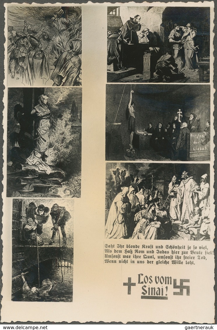 Ansichtskarten: Propaganda: 1925 Ca., "Los Vom Sinai"", Fotokarte Auf Karton Geklebt. - Partis Politiques & élections