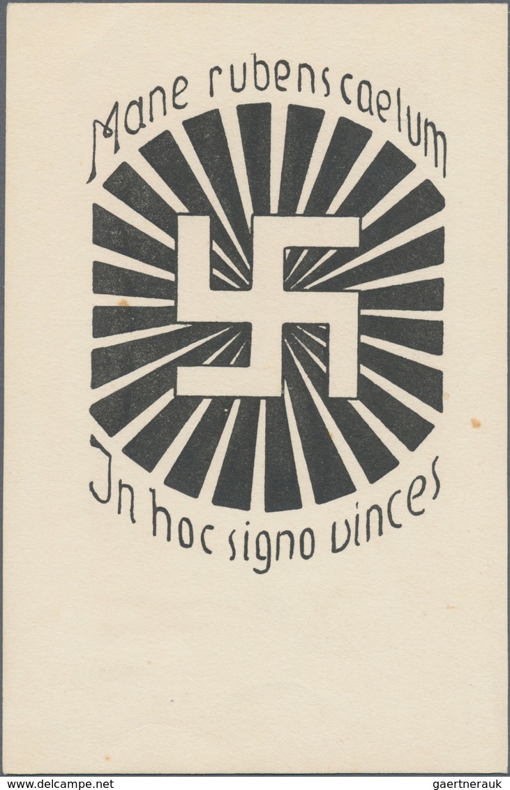 Ansichtskarten: Propaganda: 1925. In Hoc Signo Vinces / In This Symbol Is Our Victory : A Very Early - Political Parties & Elections