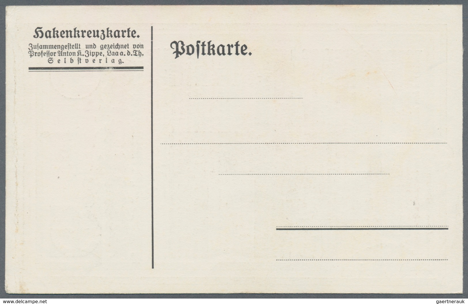 Ansichtskarten: Propaganda: 1929! Germany Swastika Hakenkreuz Propaganda Card 1929. Das Urheilige Ha - Political Parties & Elections
