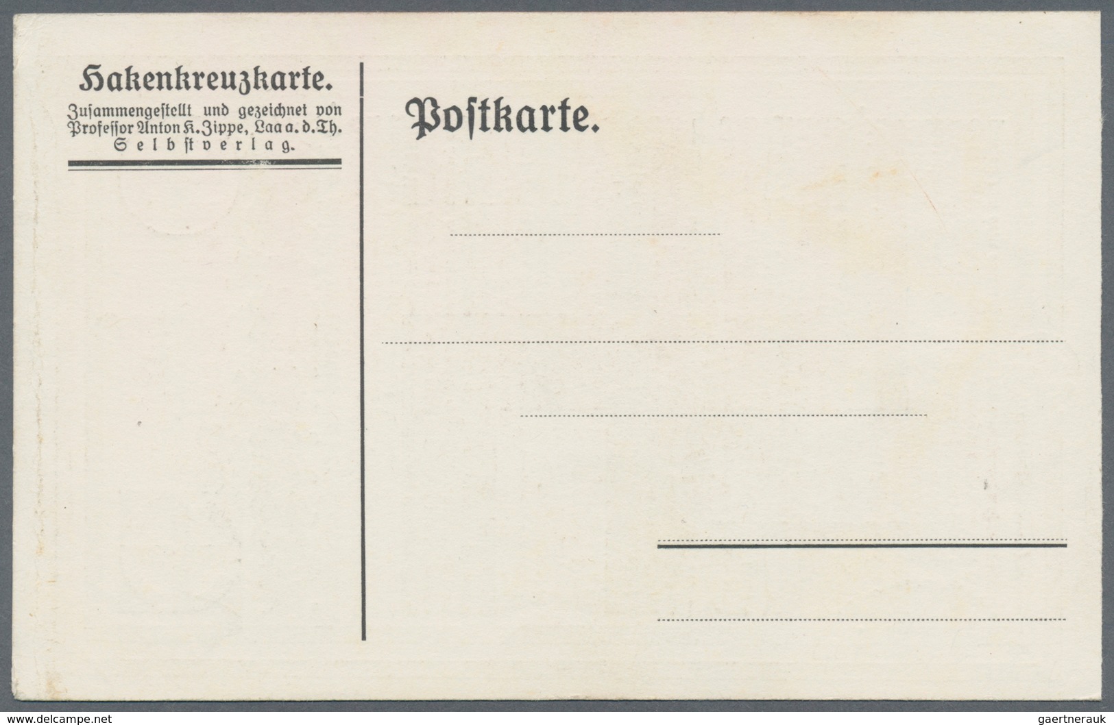 Ansichtskarten: Propaganda: 1929! Germany Swastika Hakenkreuz Propaganda Card 1929. Das Urheilige Ha - Politieke Partijen & Verkiezingen