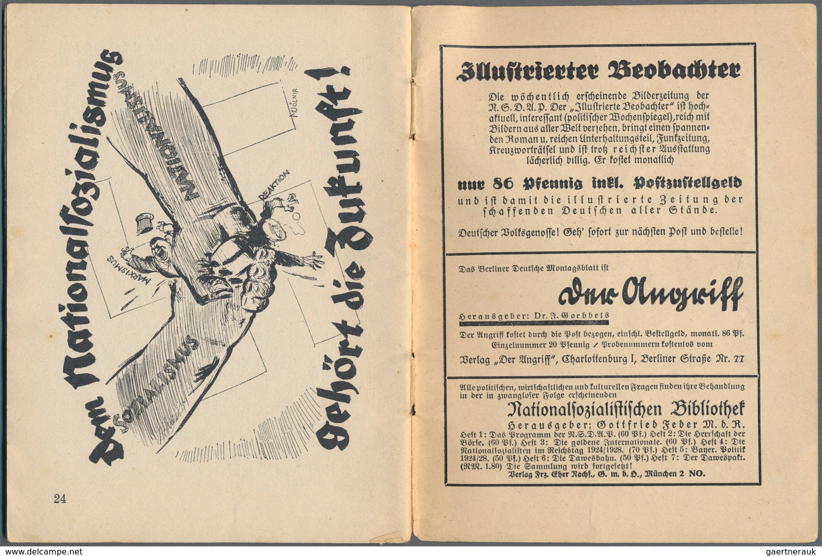 Ansichtskarten: Propaganda: 1929, Sehr Frühe NS-Broschüre "Die Verfluchten Hakenkreuzler", Verfasser - Politieke Partijen & Verkiezingen