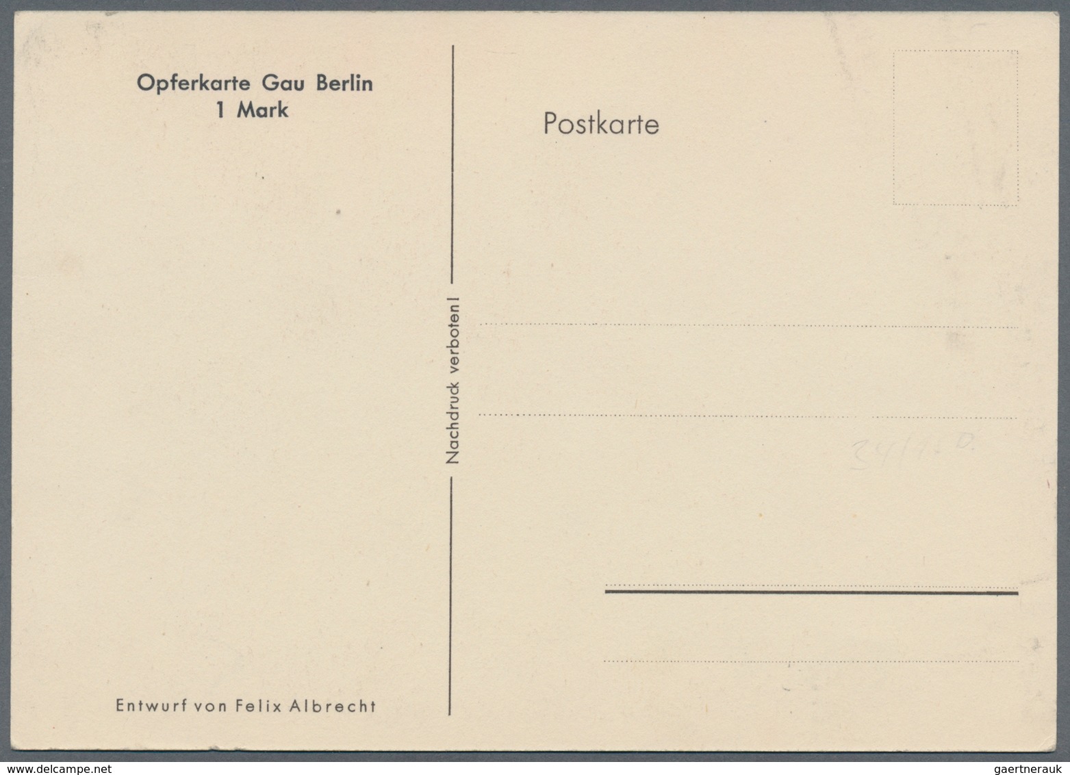 Ansichtskarten: Propaganda: 1931. Scarce Original Early Donation / Opferkarte Gau Berlin Propaganda - Parteien & Wahlen