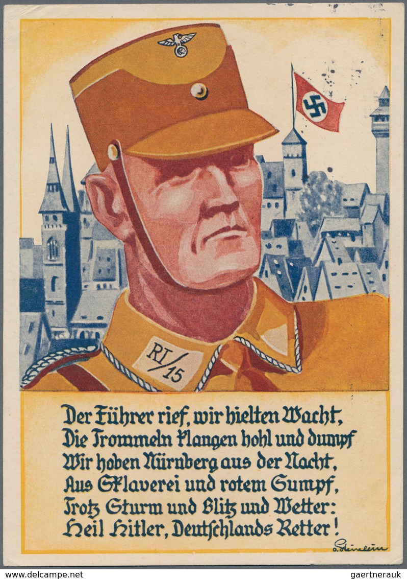 Ansichtskarten: Propaganda: 1934. Seltene SA Propagandakarte Reichsparteitag Nürnberg Mit Abbildung - Parteien & Wahlen