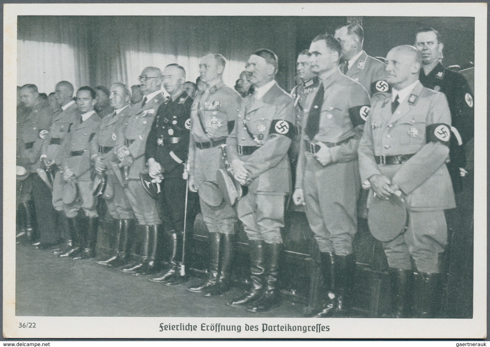 Ansichtskarten: Propaganda: 1936, "Reichsparteitag Nürnberg Feierliche Eröffnung Des Parteikongreßes - Parteien & Wahlen