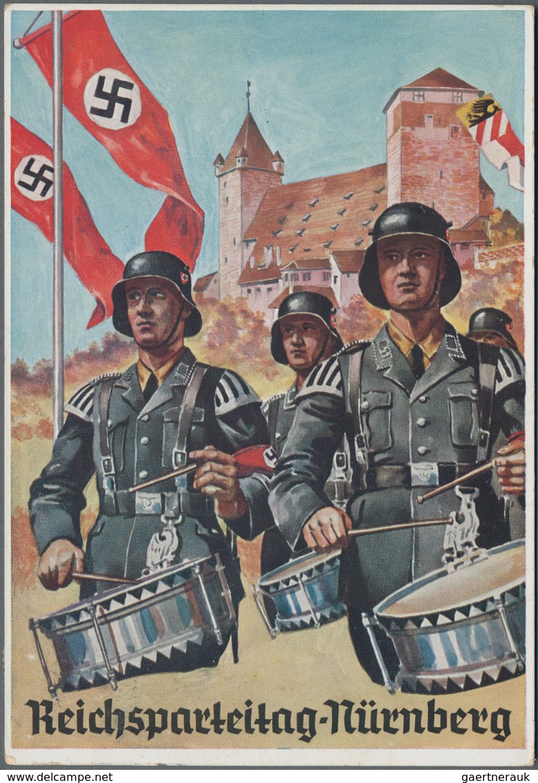 Ansichtskarten: Propaganda: 1936, REICHSPARTEITAG NÜRNBERG, Kolorierte Großformatige Propagandakarte - Parteien & Wahlen
