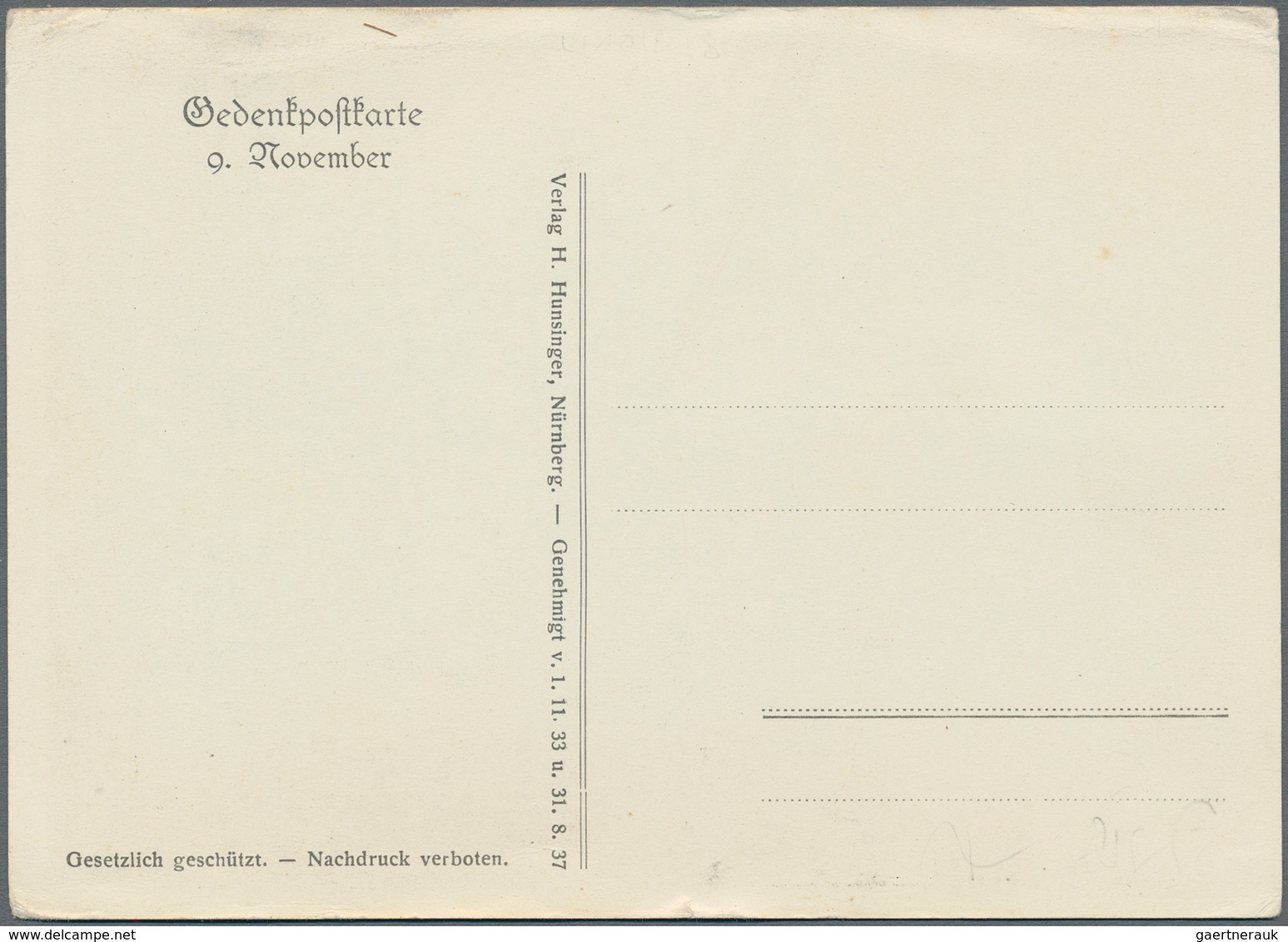 Ansichtskarten: Propaganda: 1937, "Und Ihr Habt Doch Gesiegt!", Gedenkpostkarte 9. November, Abbildu - Partis Politiques & élections