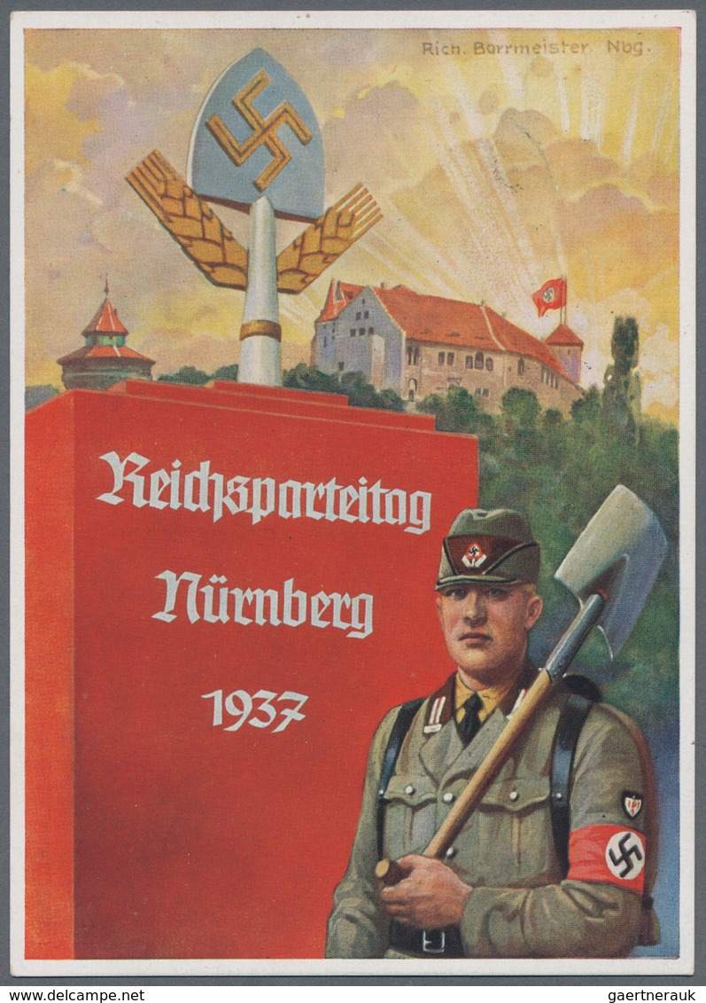 Ansichtskarten: Propaganda: 1937. Richard Borrmeister Nuernberg Reichsparteitag / Nuremberg Rally Da - Parteien & Wahlen