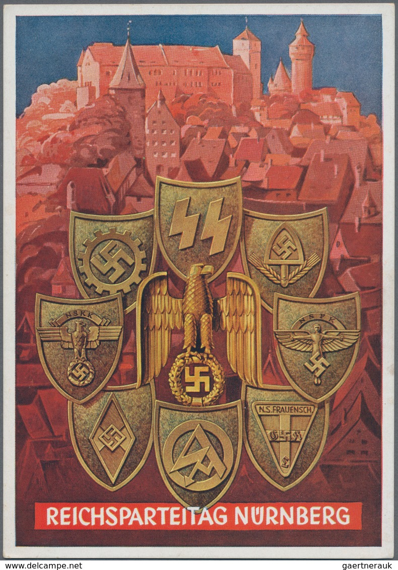 Ansichtskarten: Propaganda: 1938. Scarce Nürnberg Reichsparteitag / Nazi Party Nuremberg Rally Propa - Political Parties & Elections