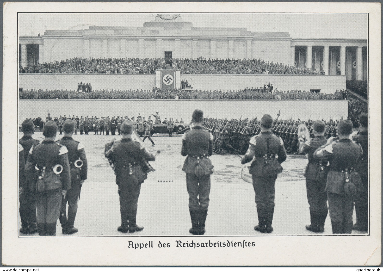 Ansichtskarten: Propaganda: 1938, Reichsparteitag Nürnberg "Apell Des Reichsarbeitsdienstes", Verlag - Political Parties & Elections