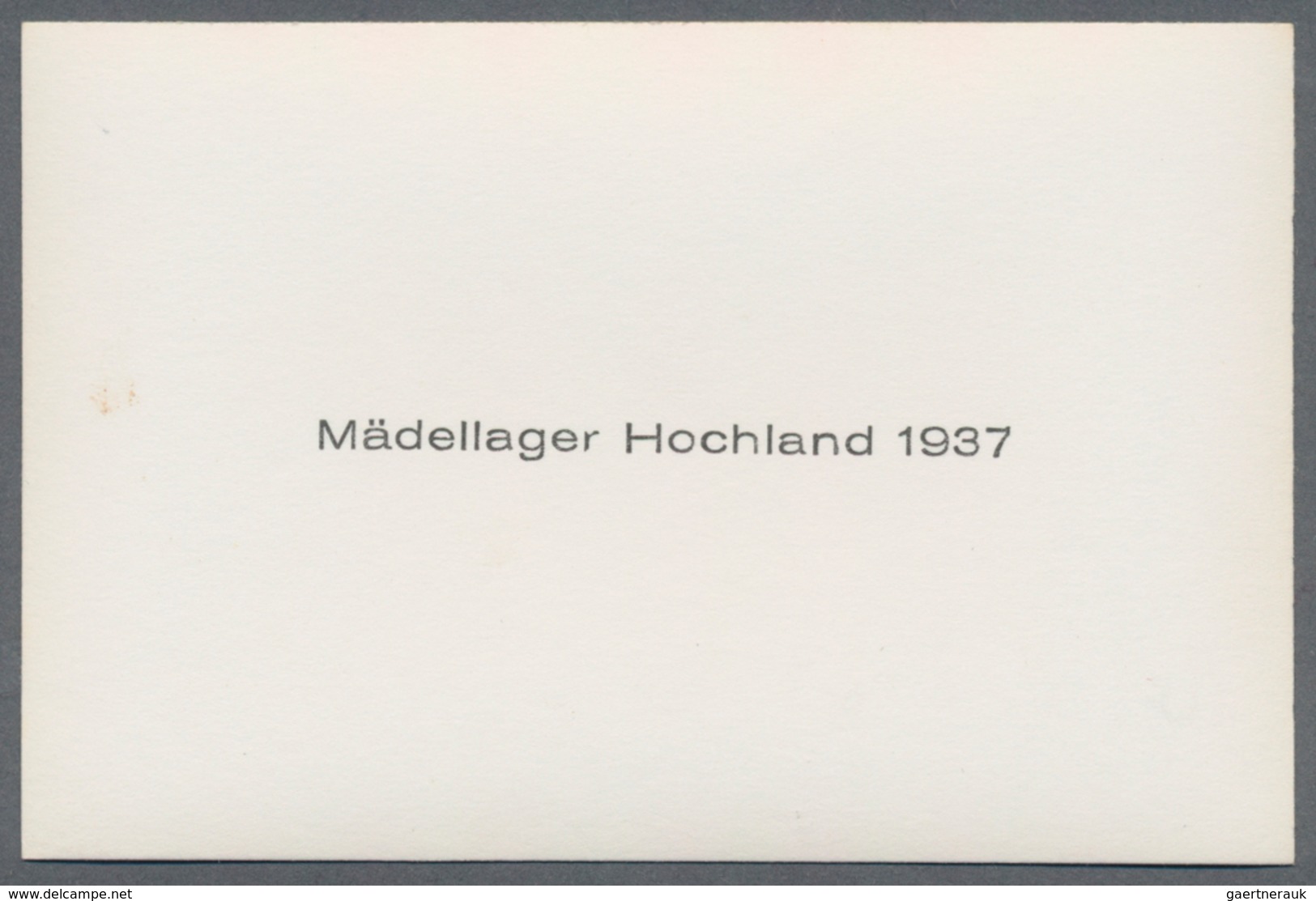 Ansichtskarten: Propaganda: 1938. Bund Deutscher Mädel (BDM) - Girl's Hitler Jugend - Hochland Lager