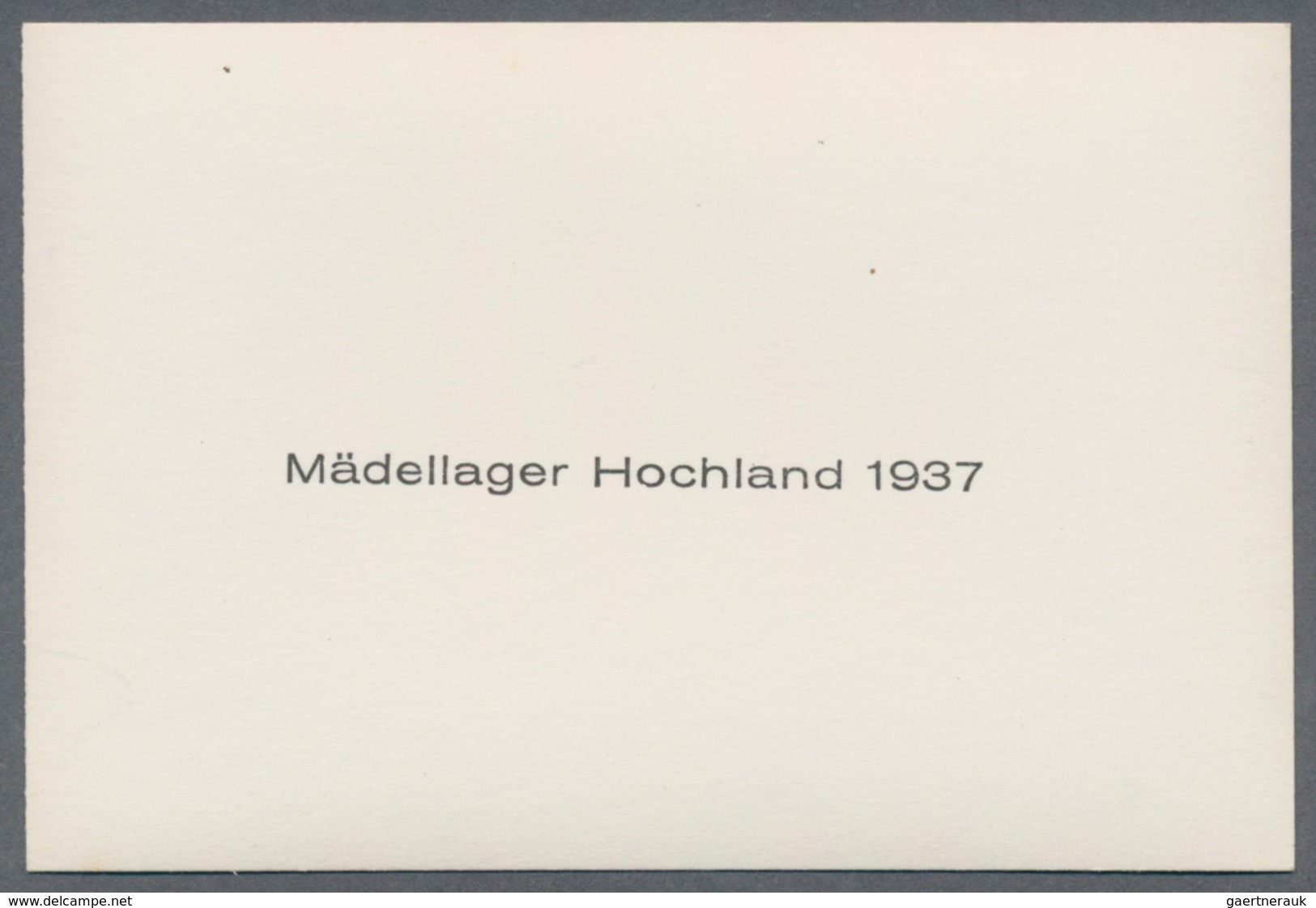 Ansichtskarten: Propaganda: 1938. Bund Deutscher Mädel (BDM) - Girl's Hitler Jugend - Hochland Lager