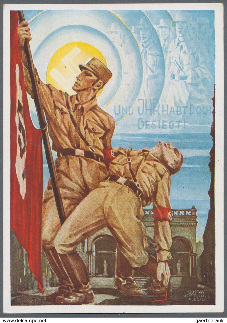 Ansichtskarten: Propaganda: 1938 "Und Ihr Habt Doch Gesiegt": November 1923 Beer Hall Putsch "Martyr - Politieke Partijen & Verkiezingen