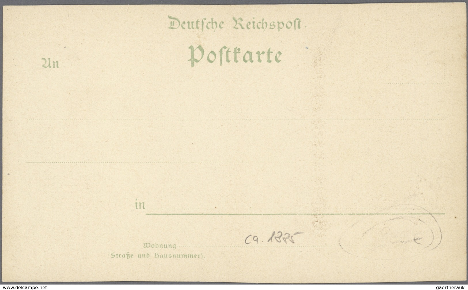 Ansichtskarten: Vorläufer: 1885 Ca., HAMBURG Alster-Arkaden, Ungebraucht Aber Beschrieben, Die Rände - Unclassified