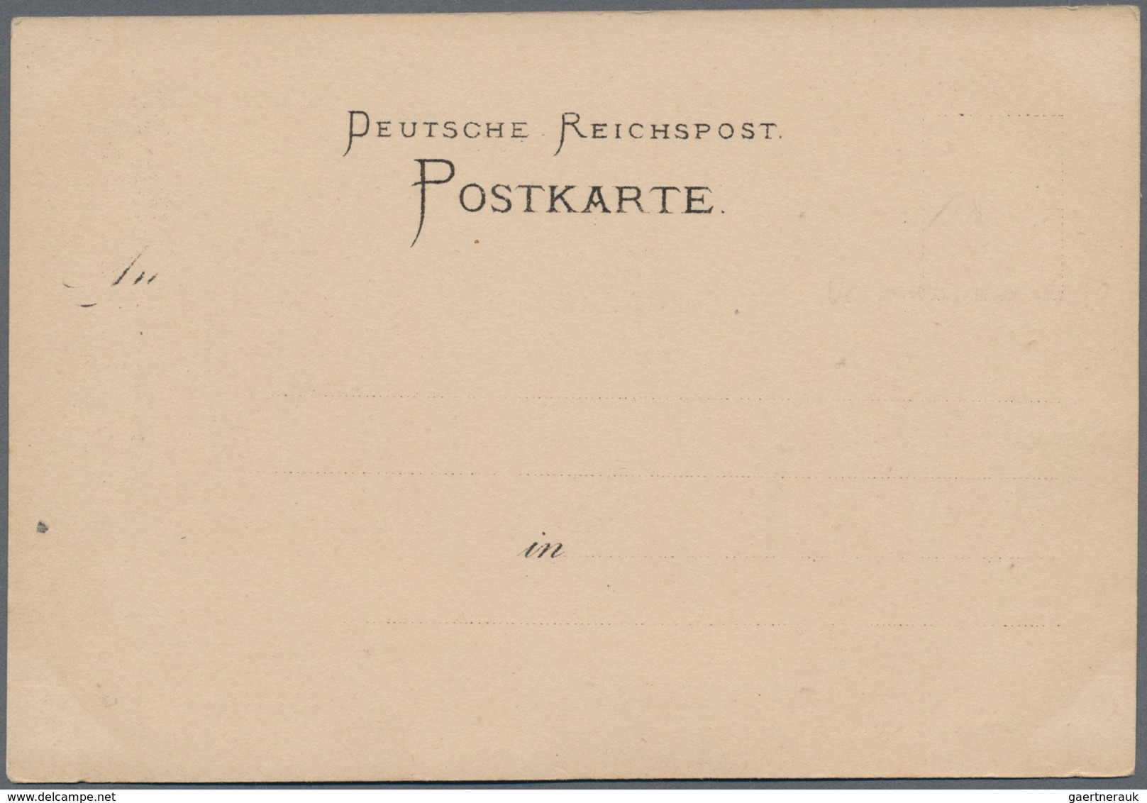 Ansichtskarten: Vorläufer: 1886 Ca., NÜRNBERG Panoramaansicht, Ungebrauchte Vorläuferkarte In Sehr G - Unclassified