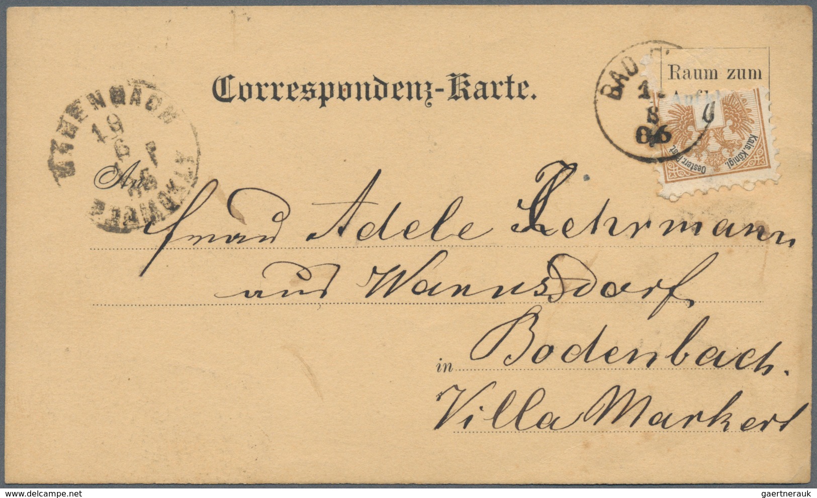 Ansichtskarten: Vorläufer: 1886, Gruss Aus Salzburg, Gebrauchte Vorläuferkarte, Die Marke Ist Leider - Non Classés