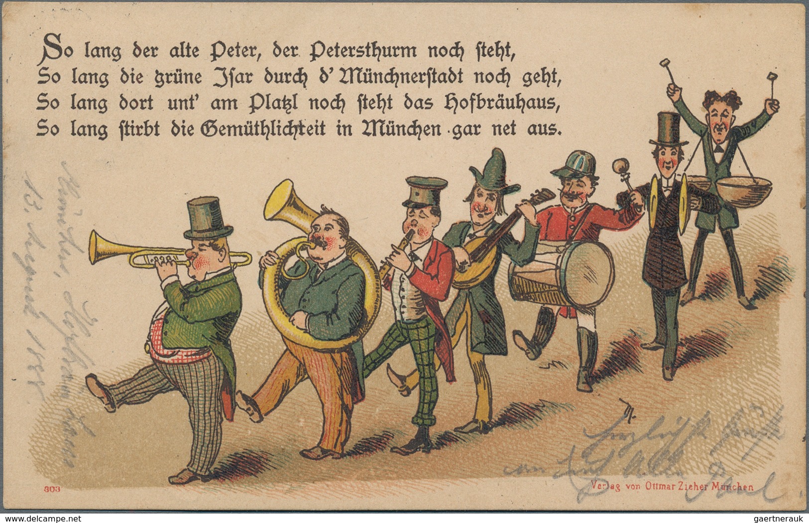 Ansichtskarten: Vorläufer: 1888, MÜNCHEN " So Lang Der Alte Peter,...", Kolorierte Vorläuferkarte 5 - Non Classés