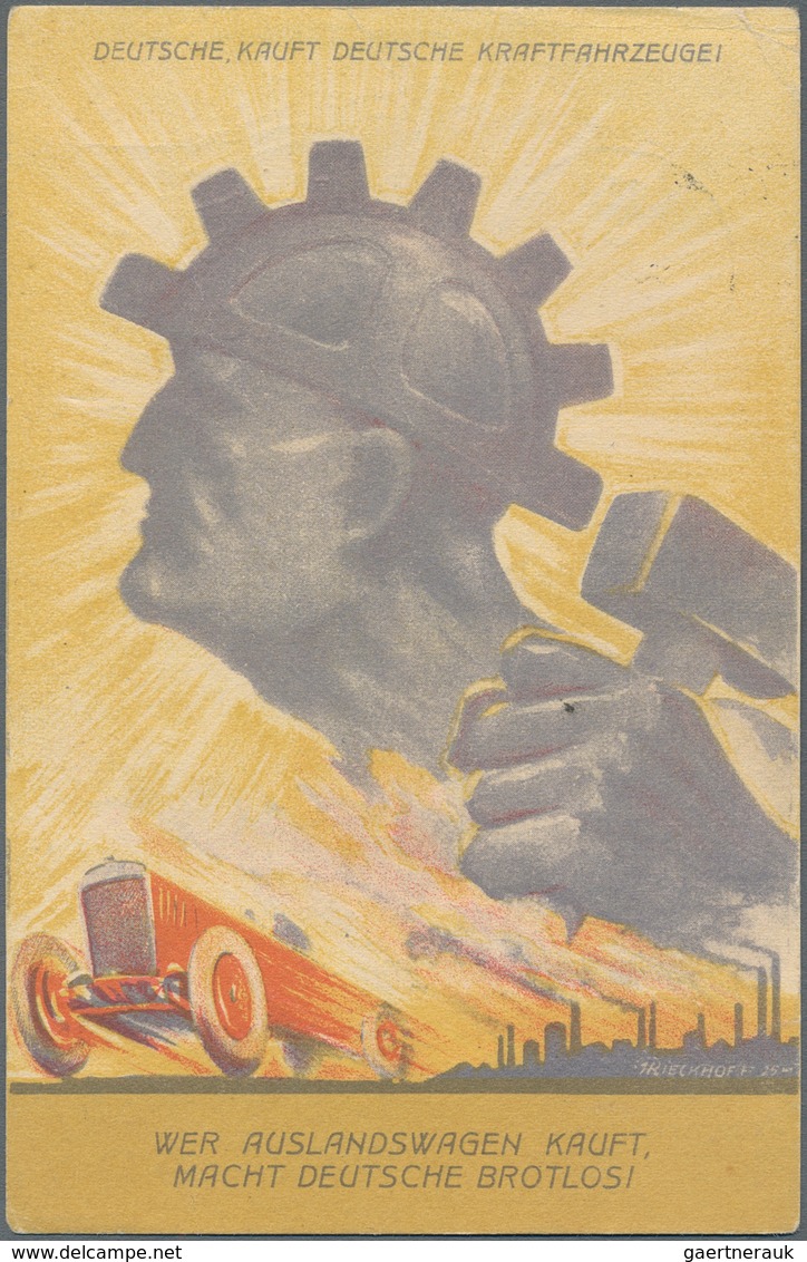 Ansichtskarten: Motive / Thematics: AUTOMOBILE, Deutsche Automobil-Ausstellung 1925 "Deutsche, Kauft - Autres & Non Classés