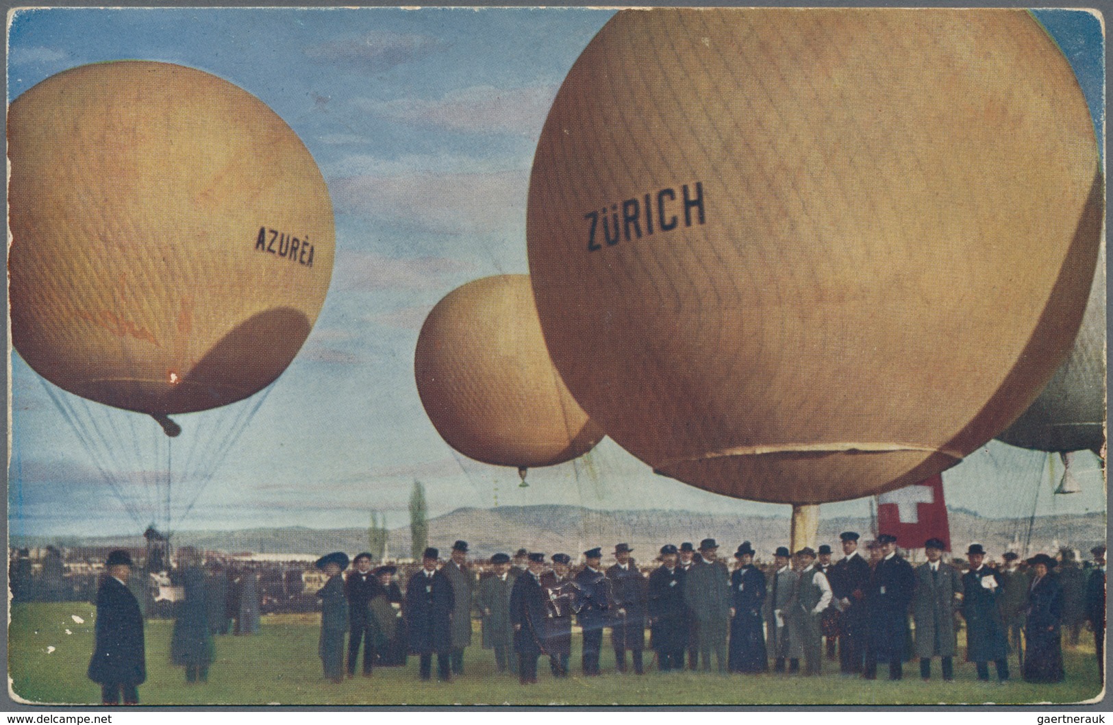 Ansichtskarten: Motive / Thematics: BALLON OTTO LILIETHAL - Berliner Verein Für Luftschiffahrt, 1913 - Other & Unclassified