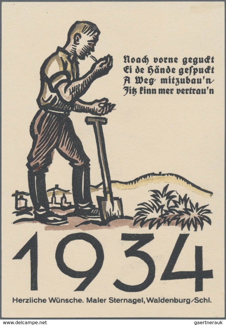 Ansichtskarten: Motive / Thematics: STERNAGEL, Martin (1893-1943), Deutscher Maler Und Grafiker. Dre - Autres & Non Classés