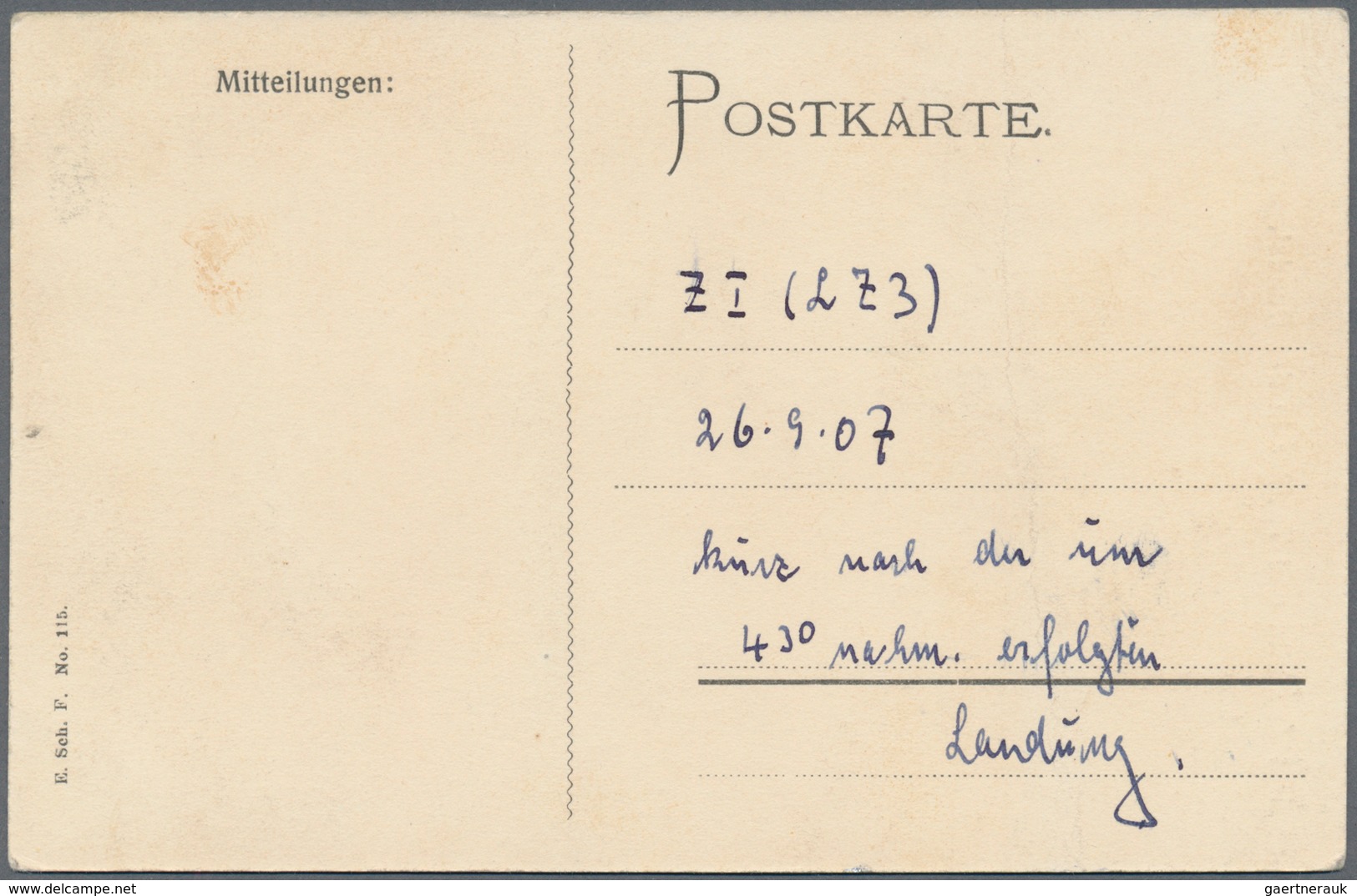 Ansichtskarten: Motive / Thematics: ZEPPELIN, 1907, LZ 3 (Z I), Bildkarte Graf Zeppelin, Dessen Toch - Other & Unclassified