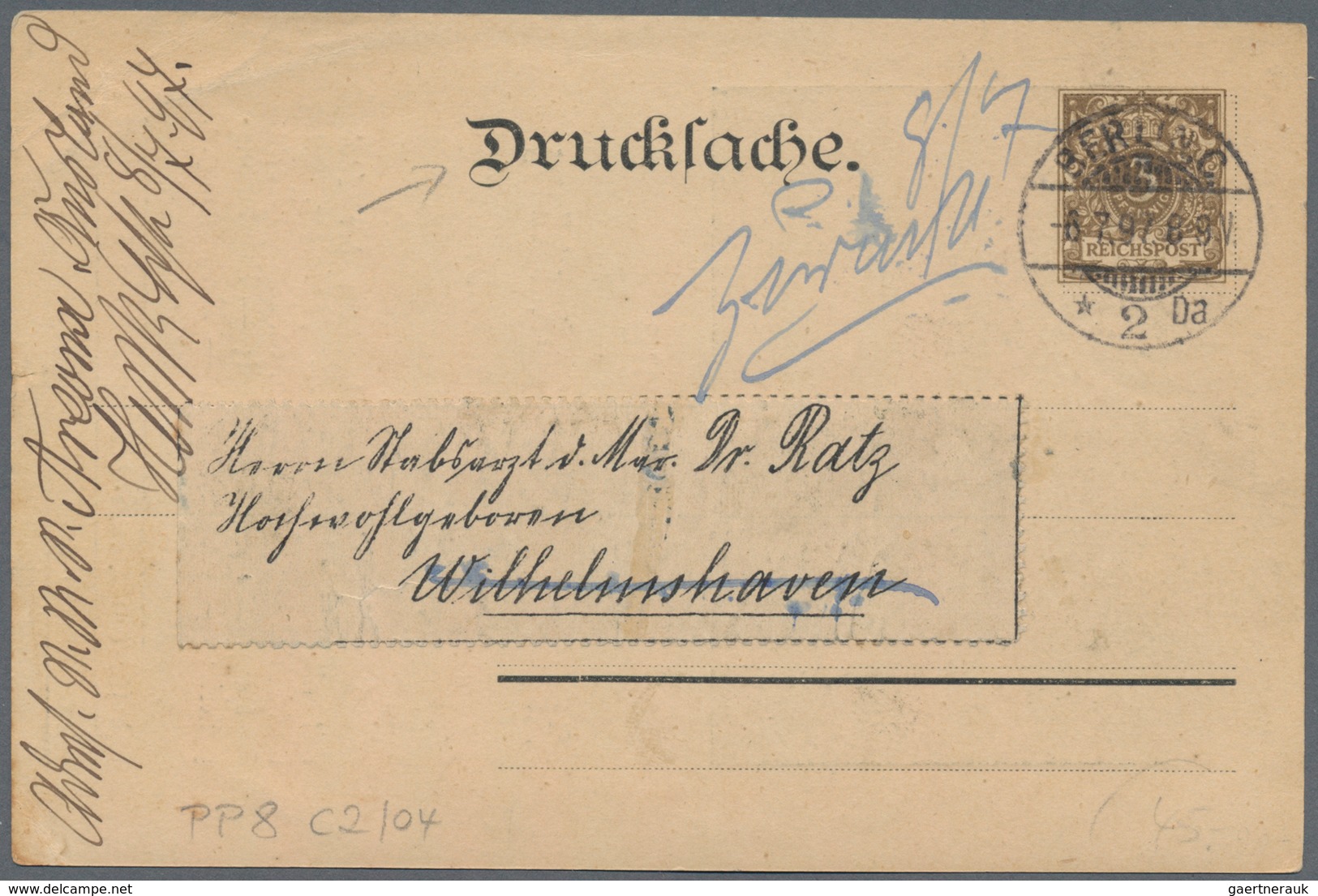 Ansichtskarten: Hamburg: ALLGEMEINE GARTENBAUAUSSTELLUNG 1897, 3 Privatganzsachen Als Einladungskart - Otros & Sin Clasificación