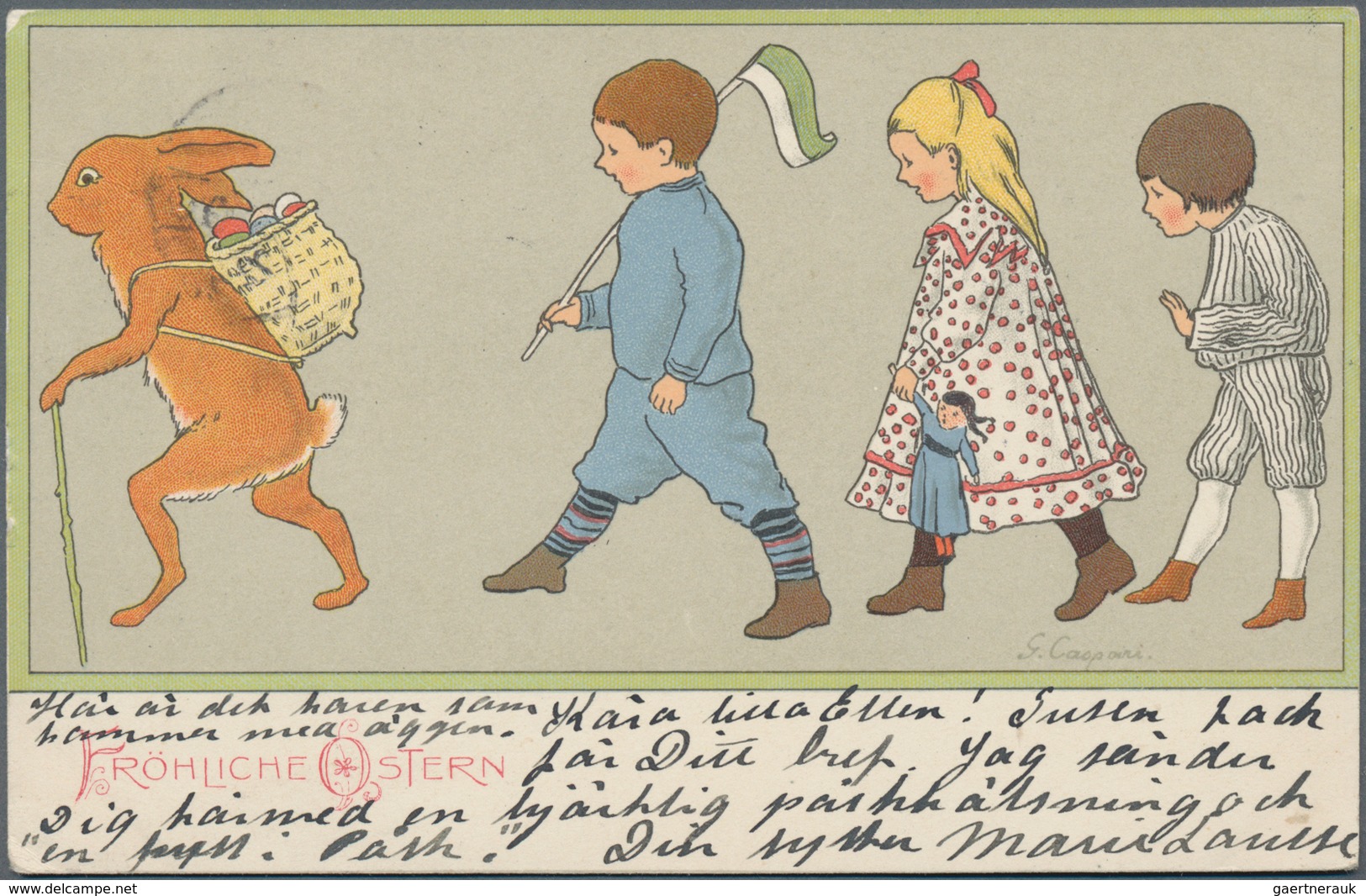 Ansichtskarten: Künstler / Artists: CASPARI, Gertrud (1873-1948), Deutsche Kinderbuch-Illustratorin. - Zonder Classificatie