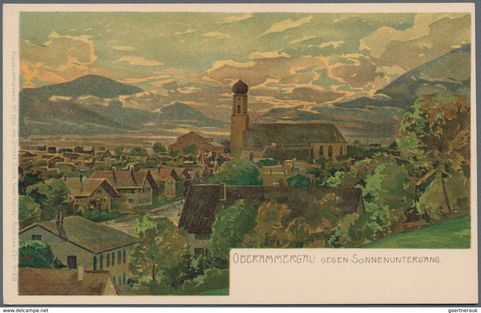 Ansichtskarten: Künstler / Artists: DIEMER, Michael Zeno (1867-1939), Deutscher Maler. Schachtel Mit - Zonder Classificatie