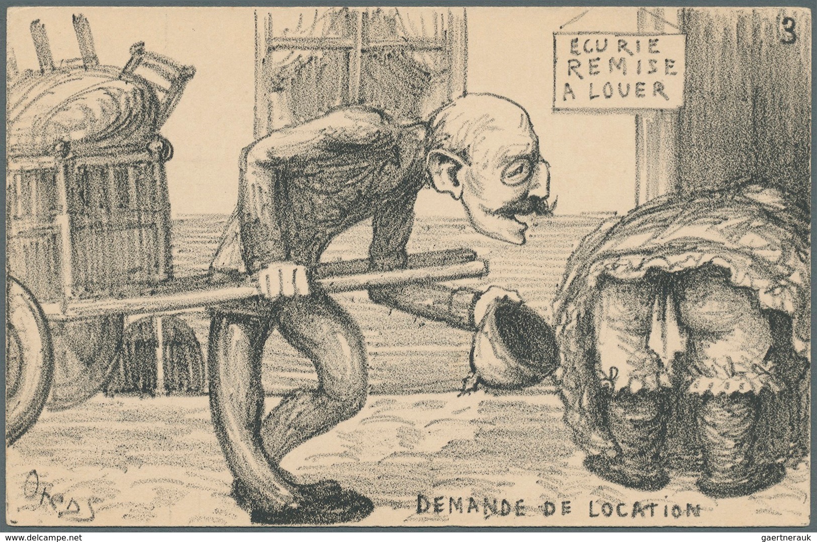 Ansichtskarten: Künstler / Artists: ORENS DENIZARD, "A La Recherche D'un Gite", 1902: Sehr Frühe Ore - Zonder Classificatie