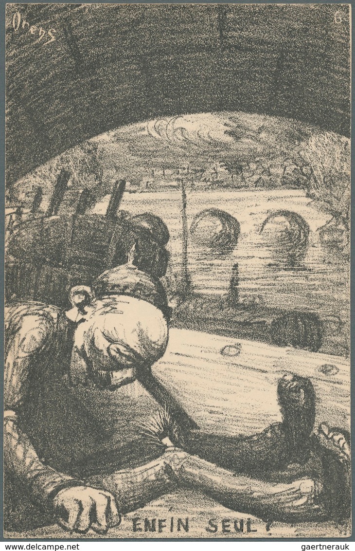 Ansichtskarten: Künstler / Artists: ORENS DENIZARD, "A la Recherche d'un Gite", 1902: Sehr frühe Ore