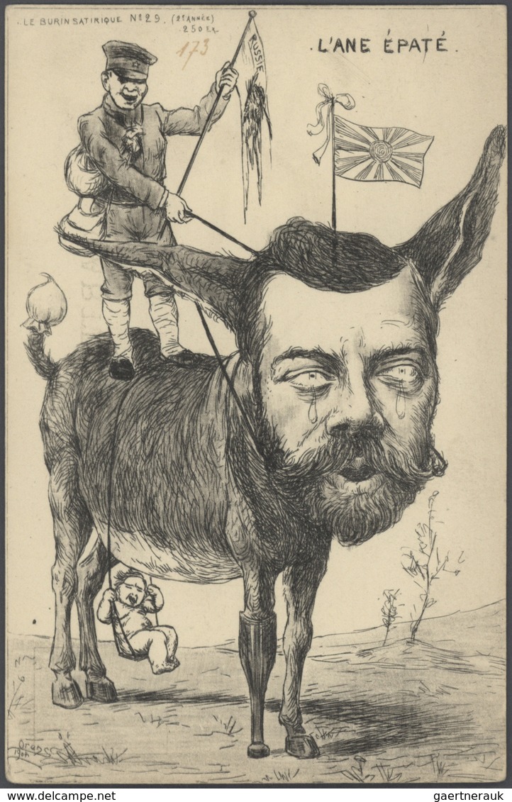 Ansichtskarten: Künstler / Artists: ORENS DENIZARD, Le Burin Satirique, 1904, 29 Verschiedenen Karte - Unclassified