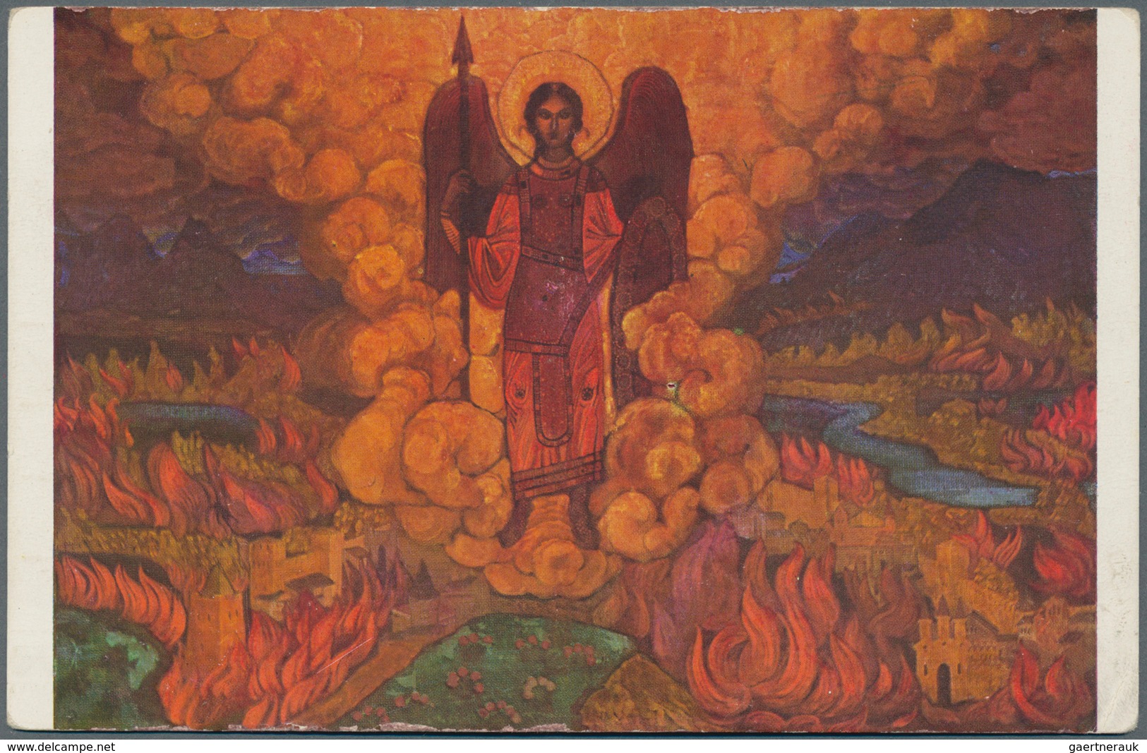 Ansichtskarten: Künstler / Artists: ROERICH, Nicholas (1874-1947), Russischer Maler, Schriftsteller, - Ohne Zuordnung