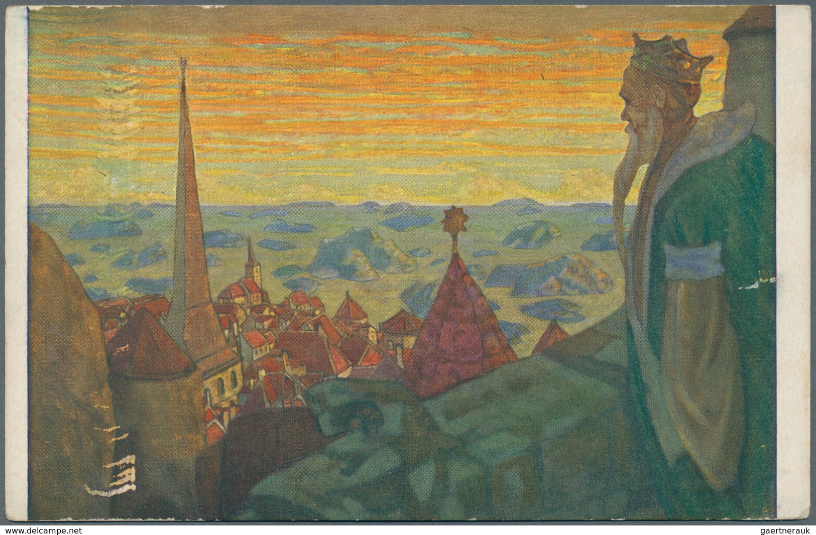 Ansichtskarten: Künstler / Artists: ROERICH, Nicholas (1874-1947), Russischer Maler, Schriftsteller, - Ohne Zuordnung