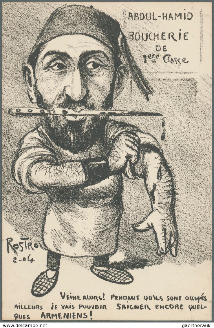 Ansichtskarten: Künstler / Artists: ROSTRO, Politische Karikaturen, Frankreich, Komplette Serie Von - Zonder Classificatie