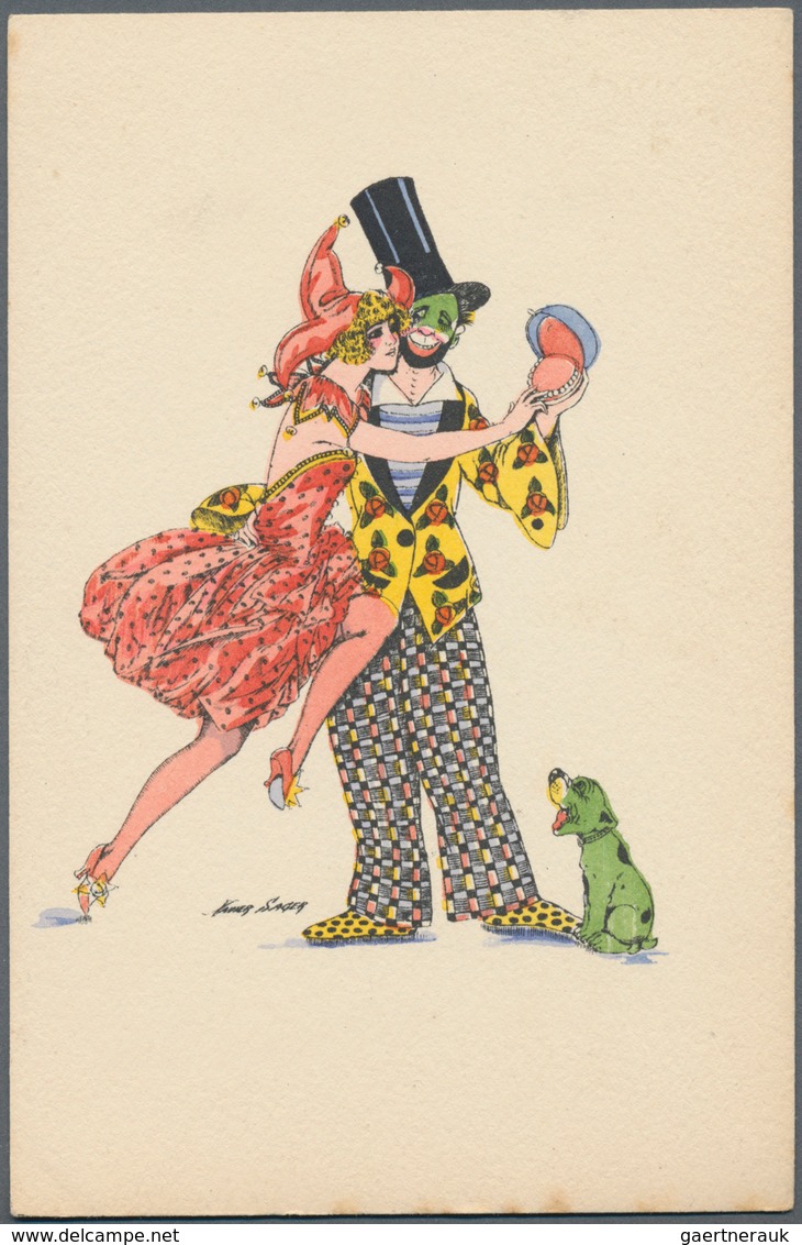 Ansichtskarten: Künstler / Artists: SAGER, Xavier (1870 - 1930), Pariser Postkarten Illustrator. Ein - Ohne Zuordnung