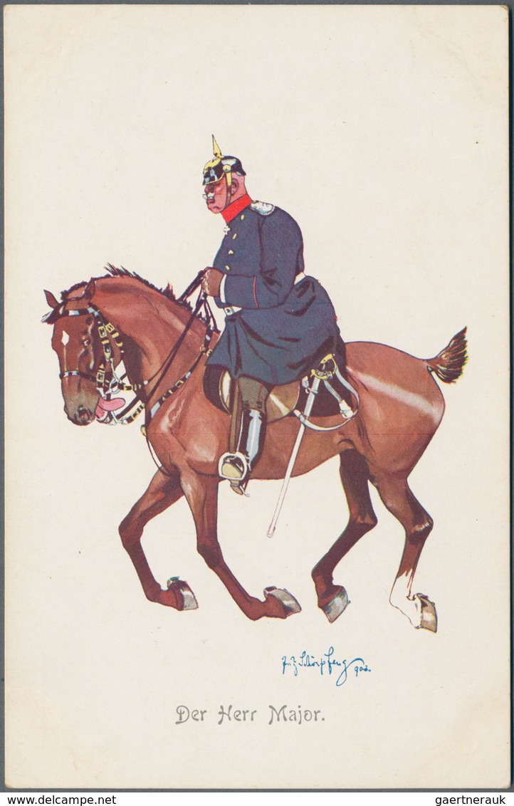 Ansichtskarten: Künstler / Artists: SCHÖNPFLUG, Fritz (1873-1951), österreichischer Karikaturist, Ma - Unclassified