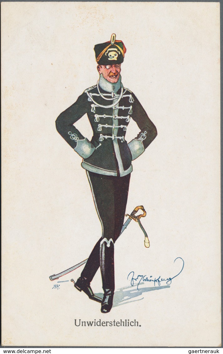 Ansichtskarten: Künstler / Artists: SCHÖNPFLUG, Fritz (1873-1951), österreichischer Karikaturist, Ma - Unclassified