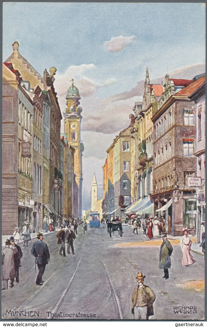Ansichtskarten: Künstler / Artists: WAGNER, Richard (1878-1947), Postkartenmaler Aus Wolfratshausen. - Ohne Zuordnung