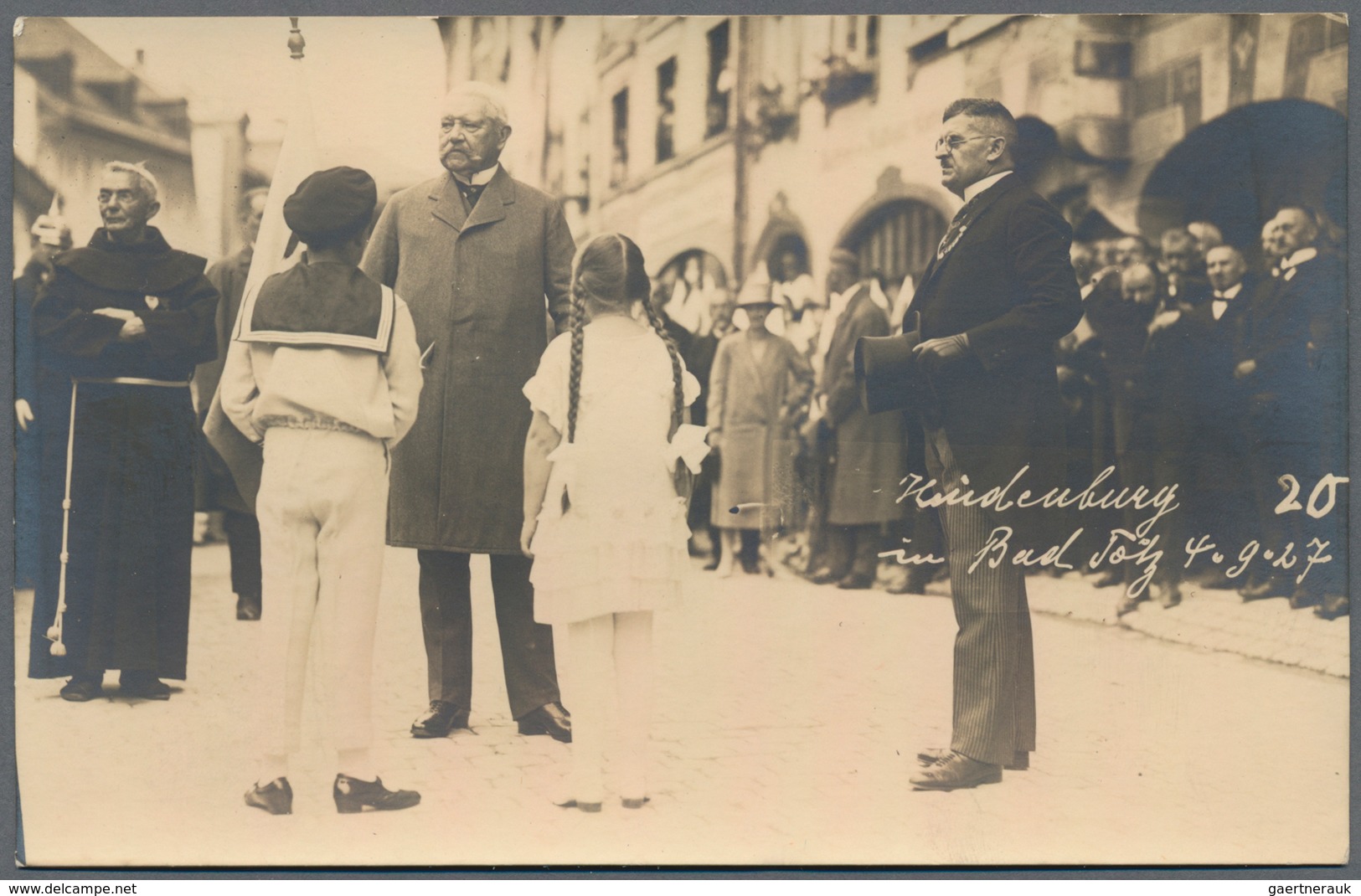 Ansichtskarten: Politik / Politics: HINDENBURG In Bad Tölz 1927, Partie Mit 16 Echtfotokarten, Alle - Persönlichkeiten