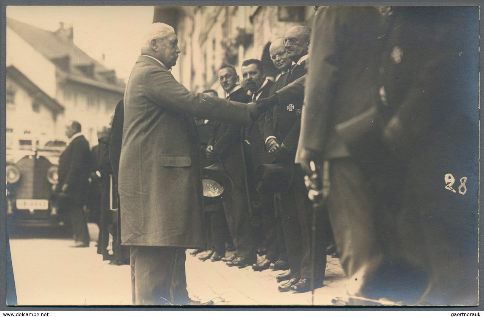 Ansichtskarten: Politik / Politics: HINDENBURG In Bad Tölz 1927, Partie Mit 16 Echtfotokarten, Alle - Persönlichkeiten