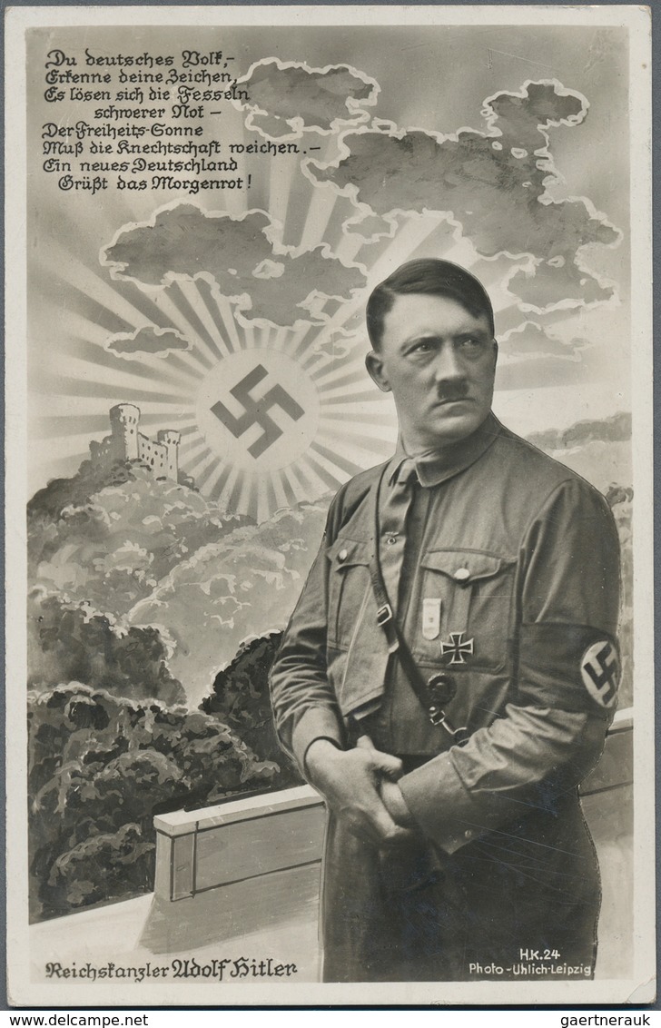 Ansichtskarten: Propaganda: Collection of ca 122 propaganda cards with a large portion of Hitler You