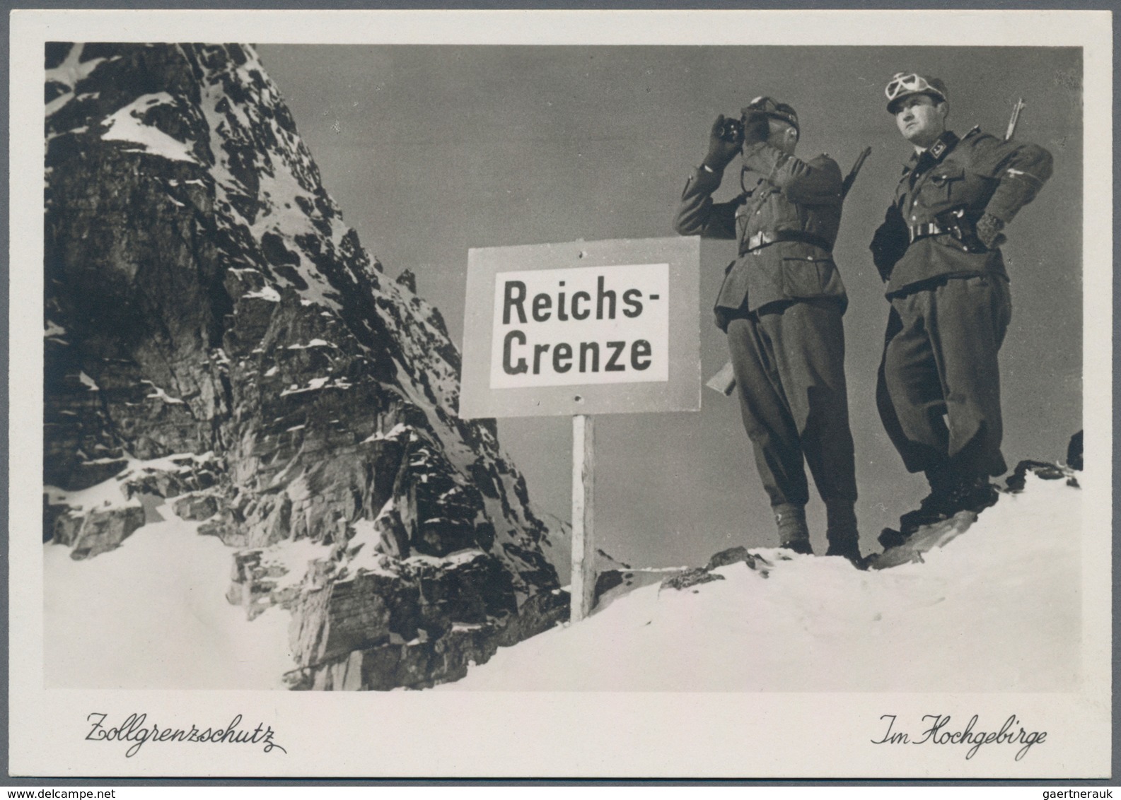 Ansichtskarten: Propaganda: 1938 Ca., "Zoolgrenzschutz", 8 Großformatige Fotokarten, Alle Ungebrauch - Politieke Partijen & Verkiezingen
