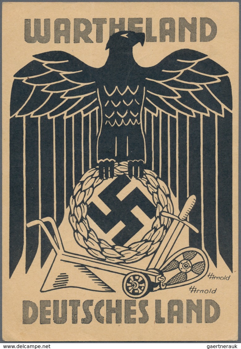 Ansichtskarten: Propaganda: 1939/1945: Bestand Von 122 Propagandakarten, Meist Bessere Motive, In üb - Political Parties & Elections