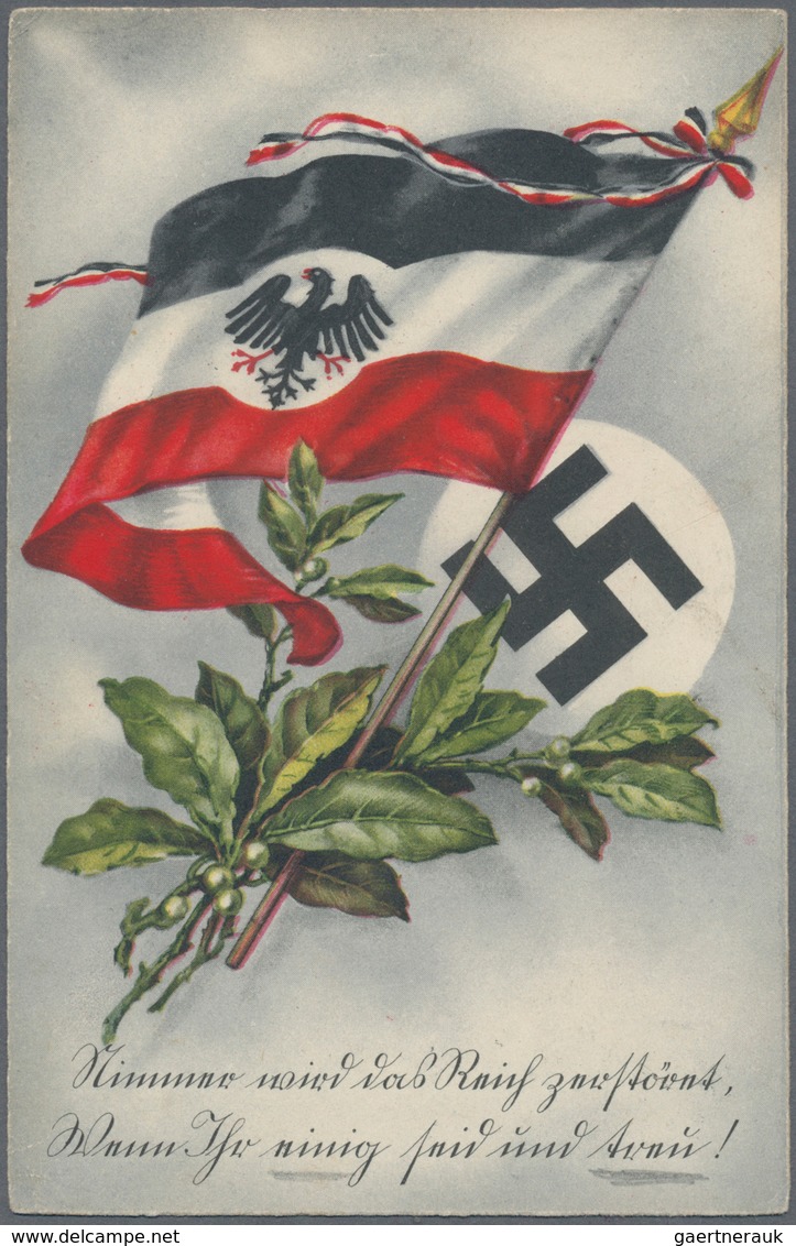 Ansichtskarten: Propaganda: 1939/1945: Bestand von 122 Propagandakarten, meist bessere Motive, in üb